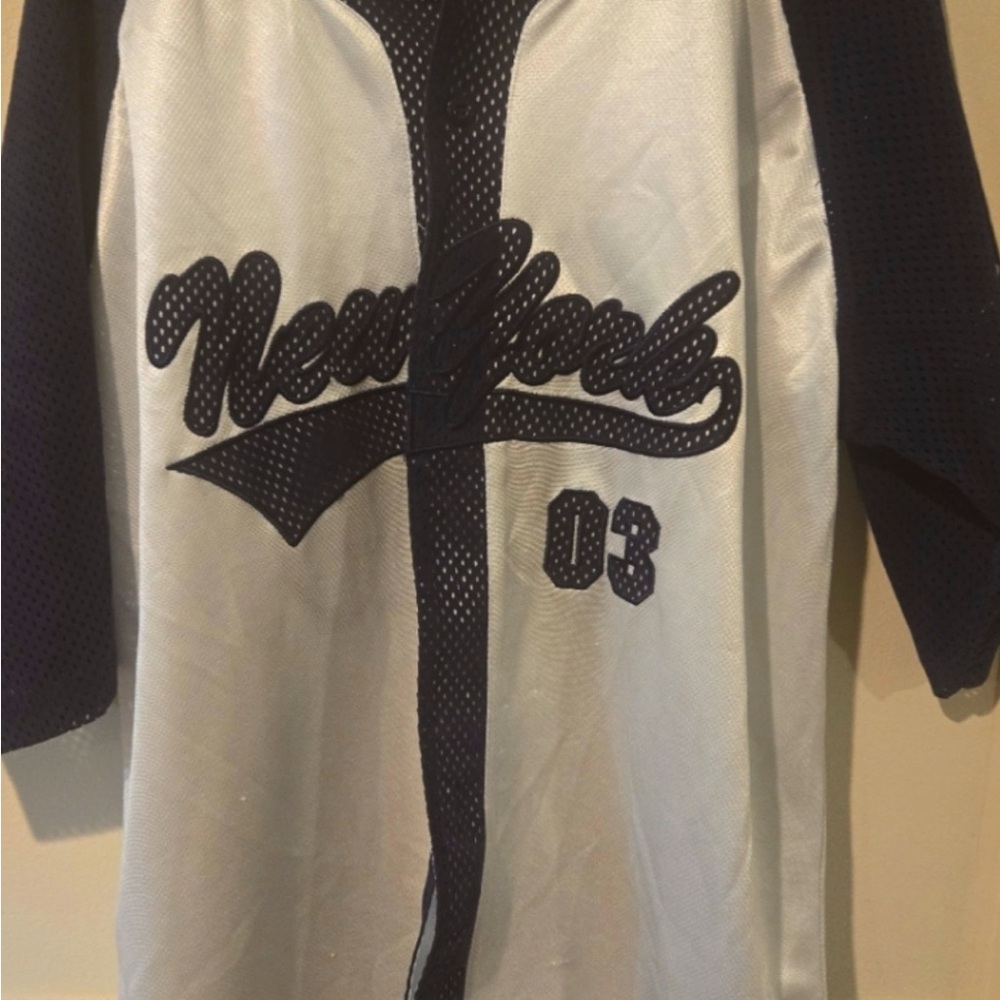 212 NYC New York jerseyy. Blue and white large. Great shape.